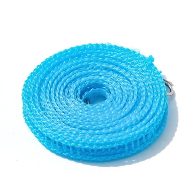 XmhyTop Tendedero al aire libre, azul resistente al desgaste, para y terraza, 8 metros, 1 pieza