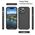 thumbnail image 2 of Njjex for Apple iPhone 15 2023 Phone Case,360°Full Body Shockproof Heavy Duty Protection With Tempered Glass Screen Protector Case Cover for iPhone 15 6.1" 2023 (Black), 2 of 6