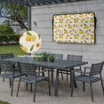 thumbnail image 6 of Outdoor TV Cover 58x37x4.5in, Vintage Lemons on Sackcloth Weatherproof TV Screen Protector with Zipper, Farm Yellow Fruit Flowers Outside Television Cover Fits Up to 60-65", 6 of 9