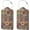 Bohemia, variant on 2 Pcs Luggage Tags for Suitcase, Cute Unique PU Leather Travel Bag Tag with Privacy Cover ID Label Address Card and Durable Metal Ring Suitable for Men Women Children Backpack,Flower and Black Cat