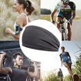 thumbnail image 2 of Hombres Mujeres Fitness Sweatband Elástico Running Diadema de secado rápido (gris oscuro), 2 of 3