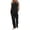 Black, variant on Women's 2-Piece Linen Set, Solid Tank Top and Drawstring Pants with Pockets, Casual Matching Outfit for Summer, Everyday Wear, and Boho Style-Black