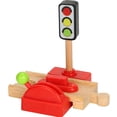 thumbnail image 3 of Accesorios de vías de tren de madera a granel, plataforma de barricada, escena de pista, juguetes educativos, 3 of 4