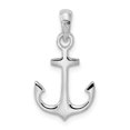 thumbnail image 4 of FJC Finejewelers 925 Sterling Silver Rhodium Plated Polished 3D Anchor Charm 22 x 12 mm, 4 of 6