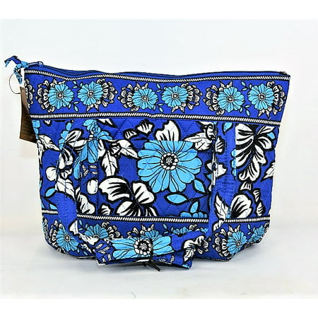 Gold Coast TM Printed Quilted Bag Vibrant Blues Floral (Best Deals On Handbags)