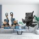 thumbnail image 2 of Estatuas de y dragón, sujetalibros de resina moderna, soporte para libros, decoración del hogar, soporte decorativo para estantería de escrit, 2 of 8