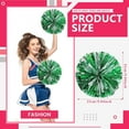thumbnail image 3 of Zhangyh Pom Poms Cheerleading,Fluffy Cheerleader Pompoms with Finger Friendly Ring,Metallic Pom Poms Cheerleading for Celebration (Blue, 4 Pack), 3 of 7