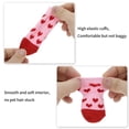 thumbnail image 4 of Unique Bargains Dog Socks Non-Slip Heart Pattern Socks 4 Pcs Pink L, 4 of 7