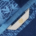 thumbnail image 6 of Superior Wisteria Floral Cotton 3 Piece Assorted Towel Set, Navy Blue, 6 of 8