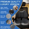 thumbnail image 2 of Cojín para Asiento Benazcap Extra Grande con Espuma Viscoelástica y Soporte Lumbar, 2 of 6