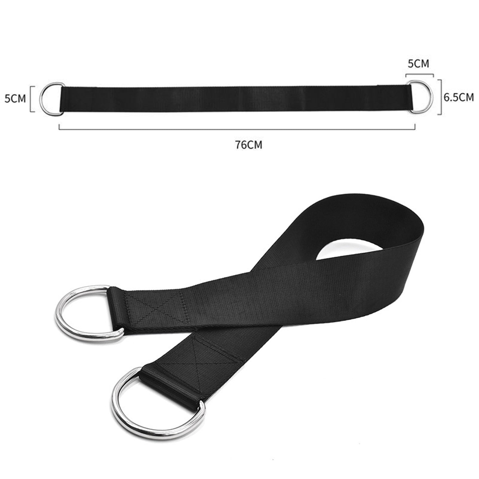 Sportteer Dumbbell Straps Workout Belts 2Pcs T Bar Row Straps Multifunction Fitness Ropes Wear Resistant Strong Load-bearing Dumbbell Straps Barbell Strap