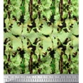thumbnail image 1 of Soimoi Green polyester Crepe Fabric Abstract Tie-Dye Printed Craft Fabric by the Yard 42 Inch Wide, 1 of 3