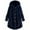 Navy, variant on Prolriy House Coat Womens Coats Women Plus Size Button Plush Tops Hooded Loose Cardigan Wool Coat Winter Jacket Winter Coats for Women Black L