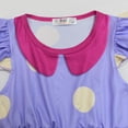 thumbnail image 4 of Girls Emotion Envy Costume with Wig Halloween Purple Cosplay Dress Outfits, Size for 4-5Y, 4 of 8