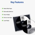 thumbnail image 2 of Etiquetas de CD imprimibles Avery Matte White, 50 discos y 100 lomos, 2 of 6