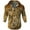 Khaki-B, variant on Mens Trendy Shackets Jacket World Map Print Button Up Jacket Slim Long Sleeve Jacket with Pockets Gray