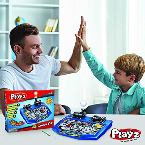 Playz Electrical Circuit Board Engineering Kit for Kids with 25 STEM Projects T