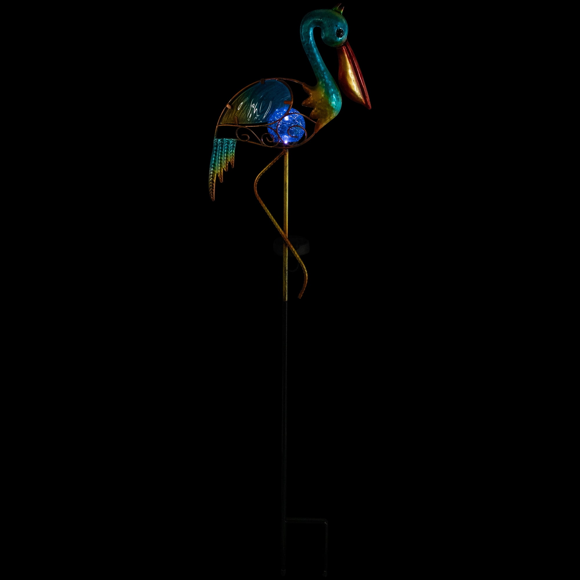 Northlight Solar Lighted Pelican Outdoor Garden Stake - 37.5"