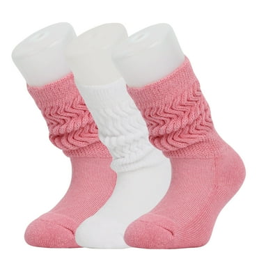 ANINEO Baby Girls Socks Cotton Toddler Knee-High Stockings Kids Cozy Warm Solid Color Long Socks For 0 4t