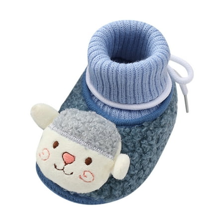 

fvwitlyh Boys Shoes Baby Girls Boys Warm Shoes Soft Booties Snow Comfortable Boots Toddler Baby Winter Shoes
