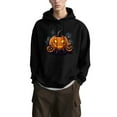 thumbnail image 4 of YUGYXL Trendy Halloween Hoodies for Unisex Pumpkin Graphic Hooded Sweatshirt Tops Cute Oversized Pullover Fashion Winter Clothes Black XL, 4 of 5