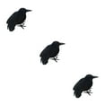 thumbnail image 4 of kurtrusly Horror Props For Halloween - High Simulation Black Crow Ornament For Festive Flying Crow 3Set, 4 of 6