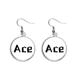 thumbnail image 1 of Citar a Ace Pendientes pendientes de plata colgantes joyas señora Unbranded M, 1 of 3