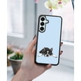 thumbnail image 5 of WIRESTER Shockproof Soft Rubber Cover Case for Samsung Galaxy A16 5G 6.7", Boston Terrier Dog Lying Down Looking Up On Light Blue Background, 5 of 5
