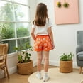 thumbnail image 7 of ZOYOEN Toddler Girls Outfit Sets- Casual Cute Tees and Shorts Cotton Short Sleeve Kids Summer Clothes Orange Size 4 T, 7 of 7