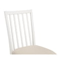 thumbnail image 5 of Vilo Home Brookhaven Parsons Dining Chair in White/Beige Linen Fabric (Set of 2), 5 of 5