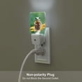 thumbnail image 5 of Cauagu Tree Frog Sitting On Sunflowes Print LED Nightlight,0.5W Night Lights Plug into Wall 1 Pack with Dusk-to-Dawn Light Sensor Soft Glow Lamp for Bathroom Adult Hallway-UK, 5 of 7