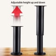 thumbnail image 3 of TIERPOP Modern Furniture Legs Metal Feet, Adjustable 15 to 16cm Table Feet with not Slip Base Heavy Duty Leg Levelers for Home, 3 of 15