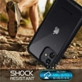 thumbnail image 3 of Seacosmo iPhone 12 Case/12 Pro Case, [Built-in Screen Protector] Full Body Clear Bumper iPhone 12 Pro Phone Case Rugged Shockproof Protective Case Cover for iPhone 12/12 Pro 6.1-Inch (2020), Black, 3 of 7