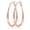 Rose Gold-65mm, variant on YOUNGYUE Silver Plated Hoop Earrings for Women, Hypoallergenic Oval Large Hoops, 36/54/65MM, Jewelry Gifts