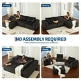 thumbnail image 5 of 105.5" Cloud Sectional Couch with 5 Pillows, L Shaped Couches Boneless Sofa for Living Room, Corduroy Fabric Deep Seat Comfy Couch, No Assembly Required, 72h to Restore, 5 of 7