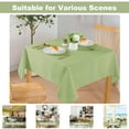 thumbnail image 2 of XWZO 54X54 inch Textured Square Tablecloth for Kitchen, Dining-Waterproof Wrinkle-Abrasion Resistant Table Cloth for Canteen, Outdoor Picnic, Light Sage Green, 2 of 9