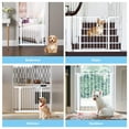 thumbnail image 7 of Dog Gate Extension, Steel Wide Extension Kit with Neutral Packing, Wide Pet Gates Extra Long Accessories with Card Slots,  for Stairs Doorways Kitchen and Living Room, 7 of 7