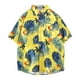 thumbnail image 1 of Camisas s Para Hombre Camisas florales hawaianas para hombre, camisas de algodón con botones para vacaciones tropicales en la playa con bolsillo (Yellow, L), 1 of 5