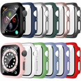 thumbnail image 1 of wonima02 12 Pack Case with Tempered Glass Screen Protector Compatible for Apple Watch 44mm SE 3 (2025)/SE 2/SE/Series 6/5/4, Hard PC Scratch Resistant Bumper Protective Cover for iWatch Accessories, 1 of 1