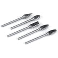 thumbnail image 1 of Juego de fresas rotativas, 10 piezas de 3 mm de vástago Corte doble de acero de tungsteno Rodajas de fresas rotativas de carburo sólido con cabeza para herramienta rotativa par Decoración Hogareña Crtynell NO, 1 of 7
