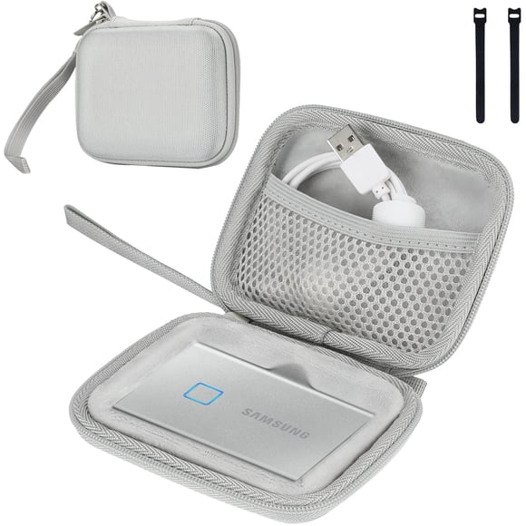 Funda de transporte ProCase para Samsung T7/T7 Touch SSD Silver