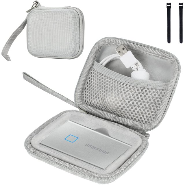 Funda de transporte ProCase para Samsung T7/T7 Touch SSD Silver