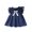 Blue, variant on Baby Girl Dresses, Ruffles Sleeveless Toddler Dress with Bow Girls Cute Dress A-line Sundress , White