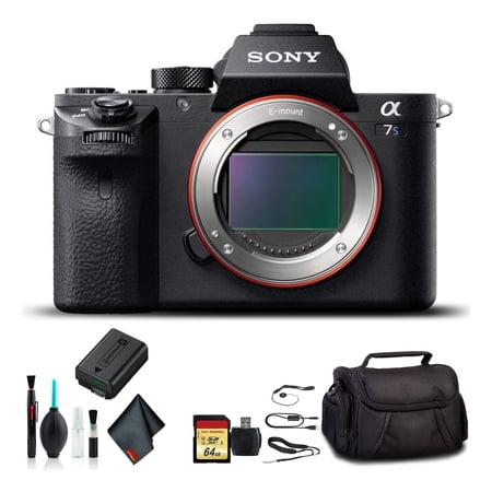 Sony Alpha a7S II Mirrorless Camera + 64GB Card & Accessory Bundle (International Model)