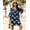 Dusty Blue Floral Print, variant on Coverups for Women Knee Length Swim Cover Up Dress 2025 Flowy Swimsuit Coverup Summer Hawaiian Beach Coverups Colored Leaves