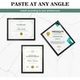 thumbnail image 7 of Magnetic Signs Holders 8.5 x 11in - Magnetic Picture Frames for Displaying Posters, Letters, Documents, Papers - Adhesive on Walls, Doors, Windows or Magnetic for Refrigerator - 3pcs, 7 of 7