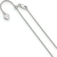 thumbnail image 1 of Sterling Silver Jbsp's Adjustable 1mm Spiga Chain (22 X 1) Made In Italy fc32-22, 1 of 5