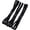 Black, variant on 3 count Double-Straps Headbands Elastic Hairband Non-Slip Sweatband for Women or Men (Black,Grey)