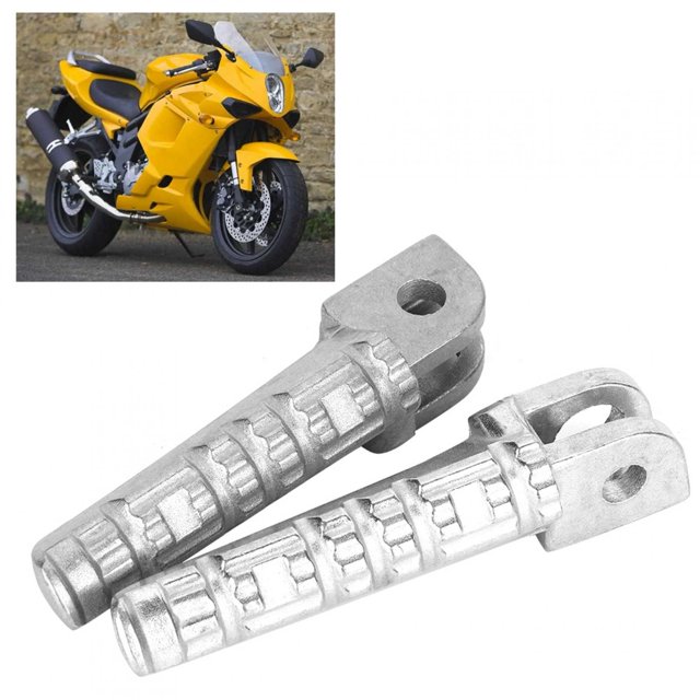 Accesorio de modificación de motocicleta, 2 piezas de reposapiés delanteros de aluminio para motocicleta, estriberas delanteras para motocicleta, rendimiento potente