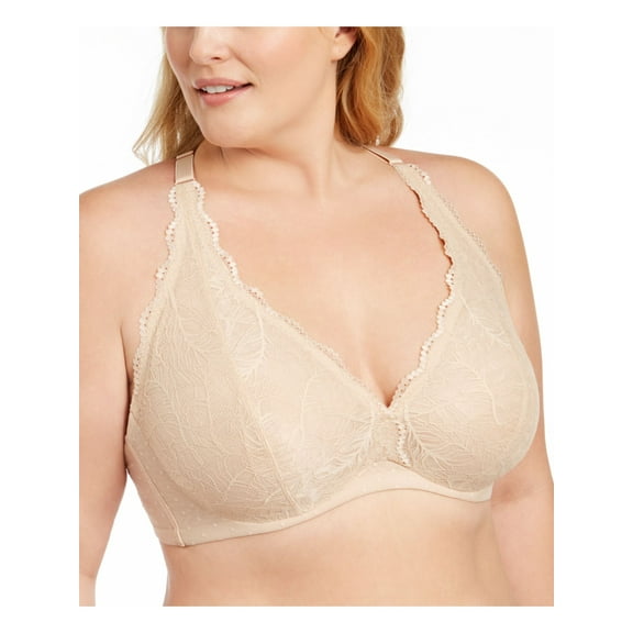 INC Intimates Beige Halter Back Bralette Bra XL